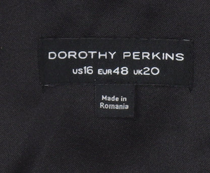 Dorothy Perkins Women's Black Blazer UK 20 - Classic Style
