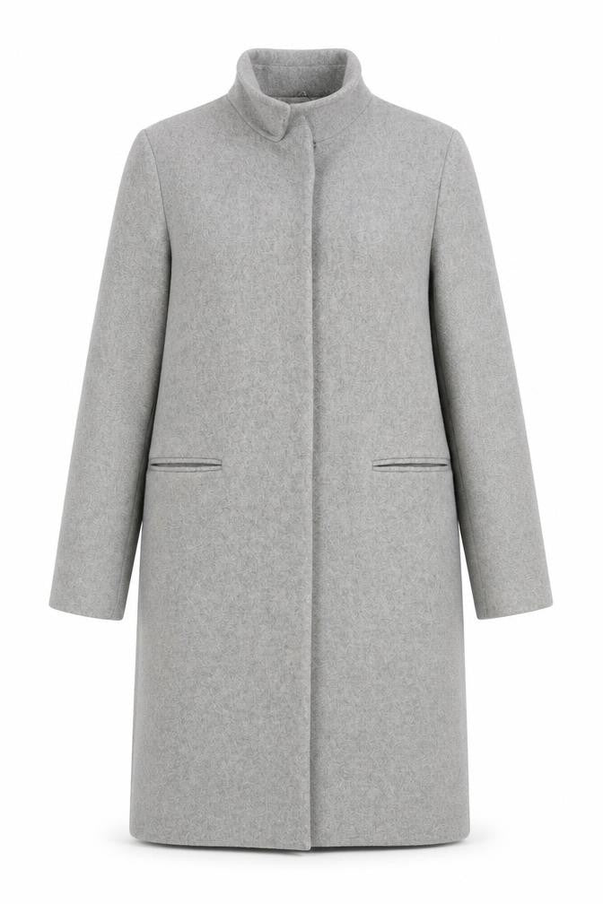Womens UK Size 10 Topshop Grey Overcoat