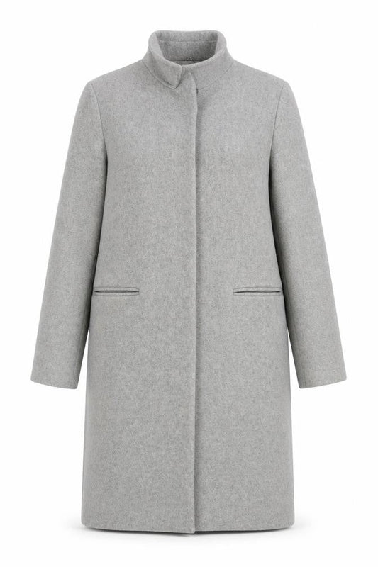 Womens UK Size 10 Topshop Grey Overcoat