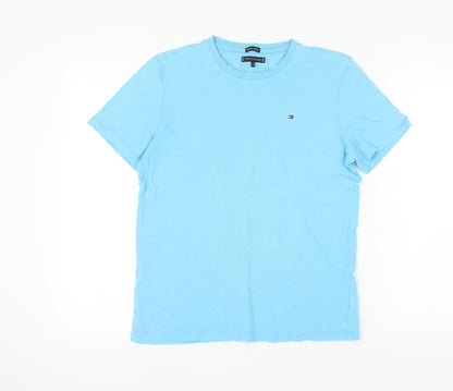 Tommy Hilfiger Men's Blue Crew Neck T-Shirt, Size 176