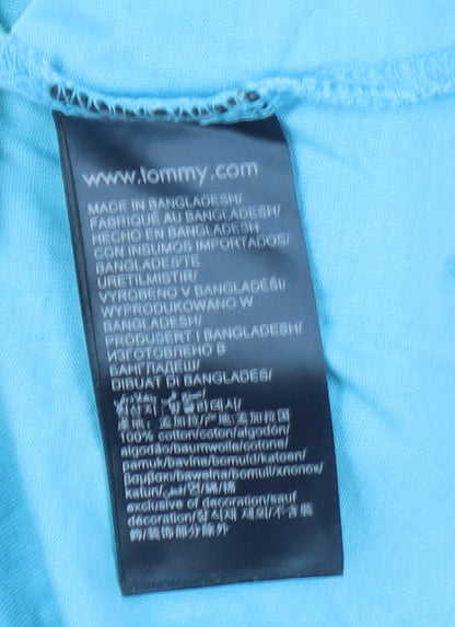 Tommy Hilfiger Men's Blue Crew Neck T-Shirt, Size 176