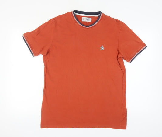 Original Penguin Orange Men's Large Crew Neck T-Shirt