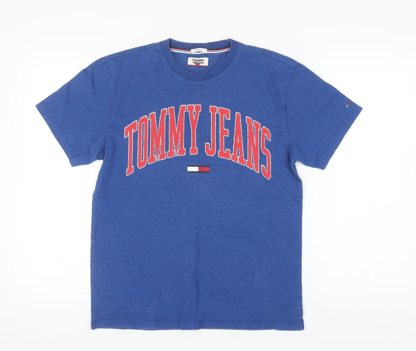Tommy Jeans Men's Blue Logo T-Shirt, M, Casual Style