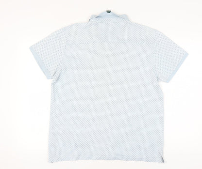 Racing Green Men's Blue Polo Shirt - Size L