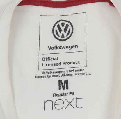 Next Men's White Volkswagen Graphic T-Shirt - Medium
