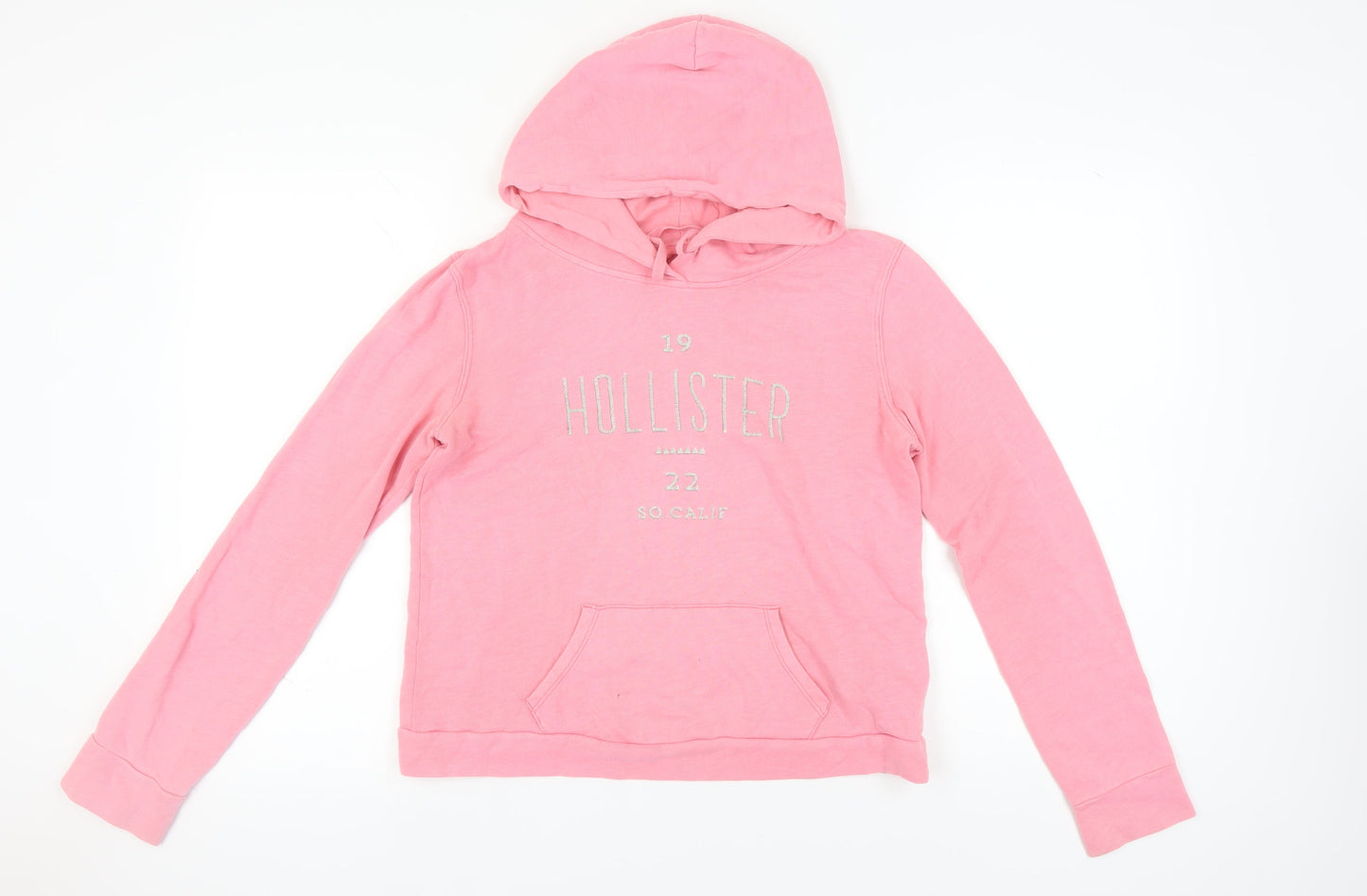 Hollister Women's Pink Pullover Hoodie, Size M