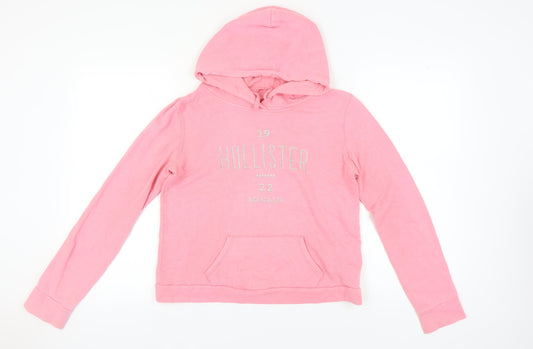 Hollister Women's Pink Pullover Hoodie, Size M