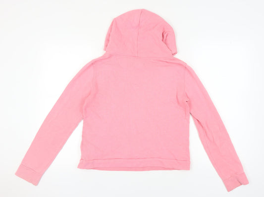 Hollister Women's Pink Pullover Hoodie, Size M