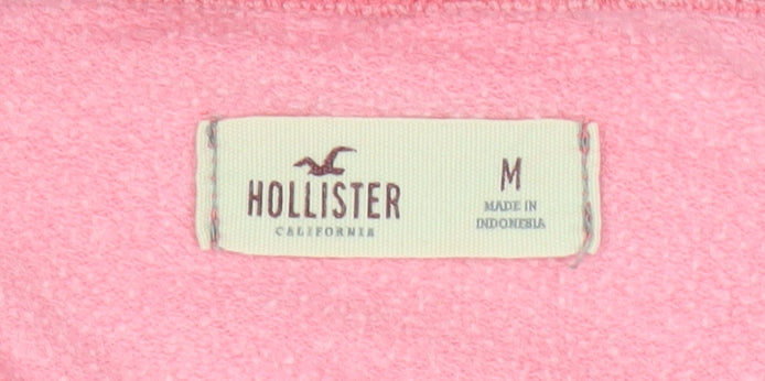 Hollister Women's Pink Pullover Hoodie, Size M