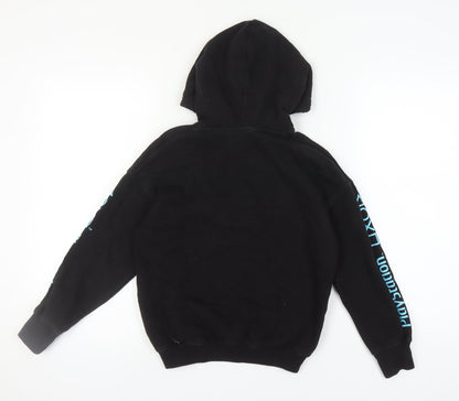 H&M Boys Black Hoodie PlayStation Print 9-10 Years