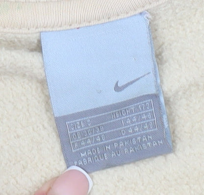 Nike Boys Beige Full Zip Sweatshirt XS