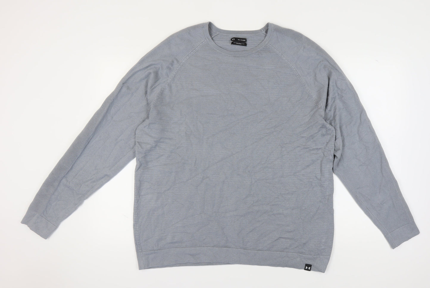 Under Armour Men's Grey 2XL Sweatshirt, Lightweight, Crew Neck