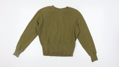 Monki Women's XS Green Pullover Sweatshirt