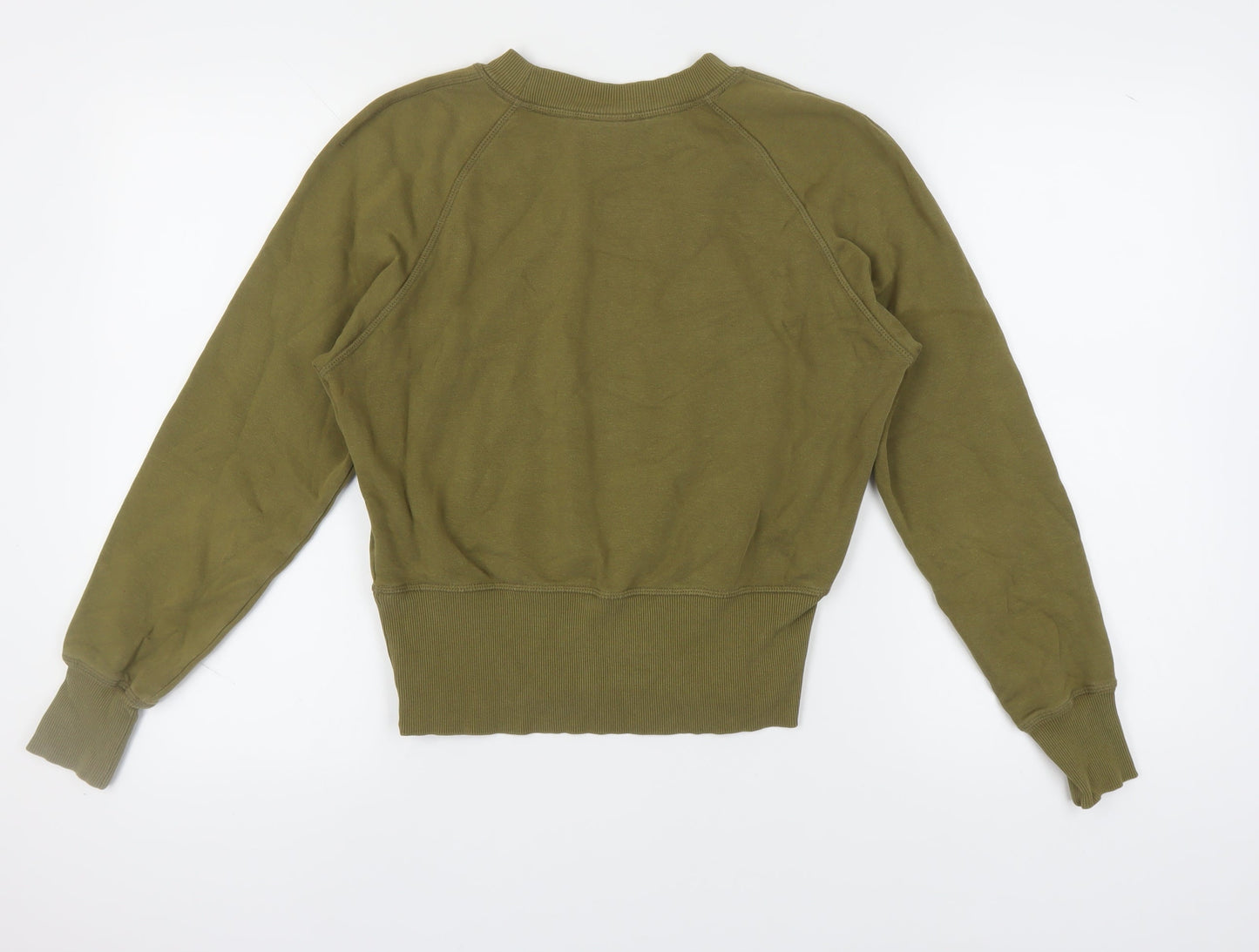 Monki Women's XS Green Pullover Sweatshirt