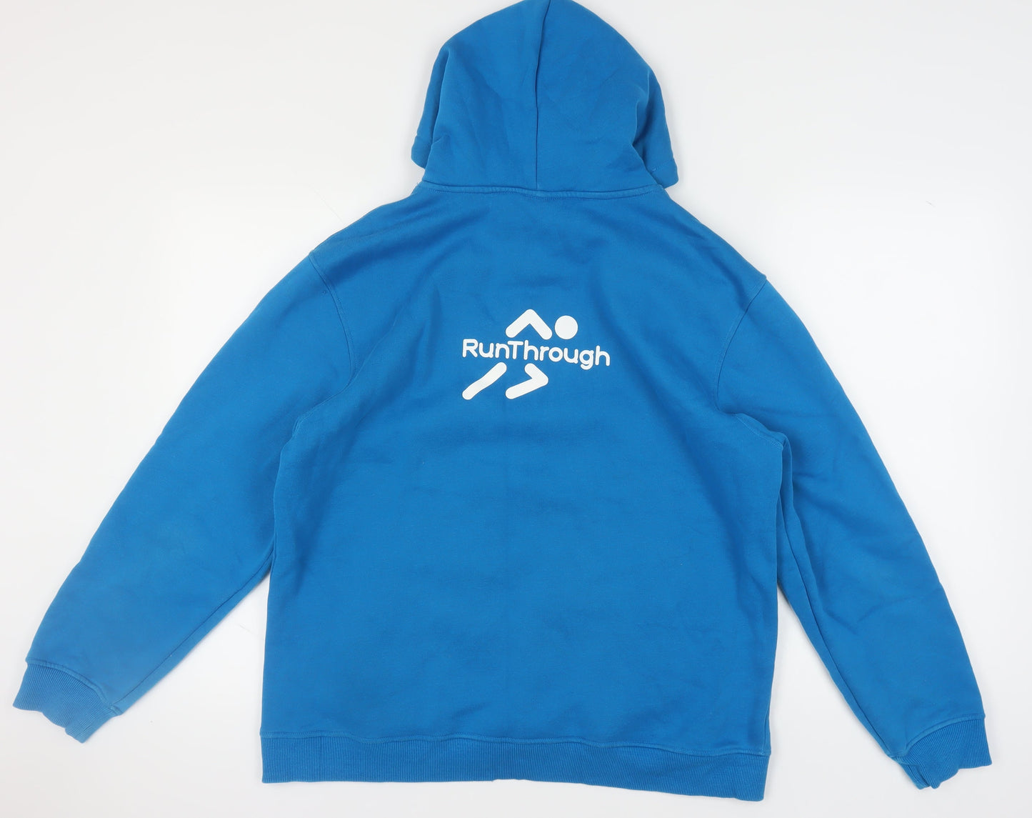 RunThrough Kit Blue Hoodie Unisex Large Pullover