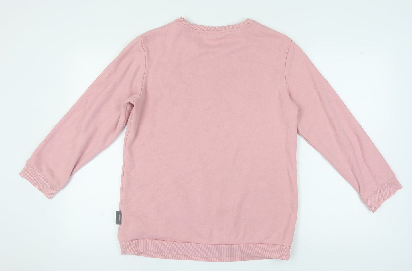Womens UK Size S Disney Pink Pullover Sweatshirt