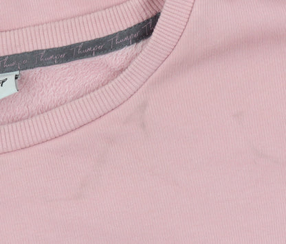 Womens UK Size S Disney Pink Pullover Sweatshirt