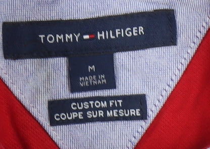 Tommy Hilfiger Men's Red Polo Shirt, Medium, Classic Fit