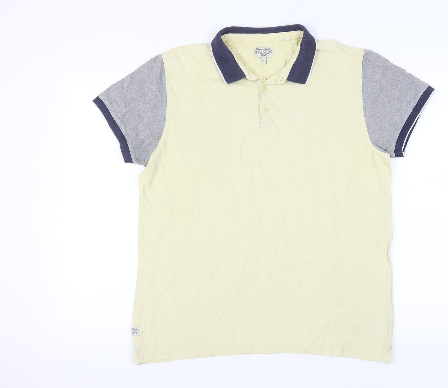 Next Men's Multicoloured Polo Shirt L Short Sleeve