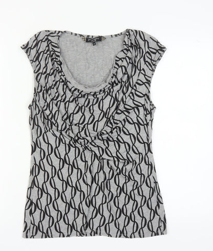 Womens UK Size 14 Principles by Ben de Lisi Grey Basic T-Shirt