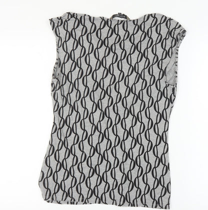 Womens UK Size 14 Principles by Ben de Lisi Grey Basic T-Shirt