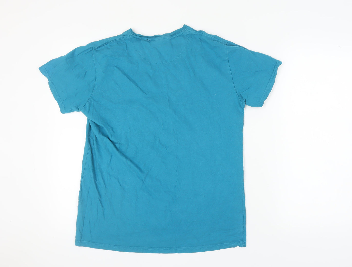 Pierre Cardin Men's Blue Crew Neck T-Shirt, Size M