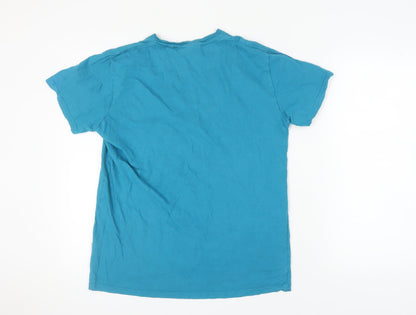 Pierre Cardin Men's Blue Crew Neck T-Shirt, Size M