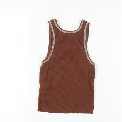 BDG Women's Brown Scoop Neck Tank Top XS