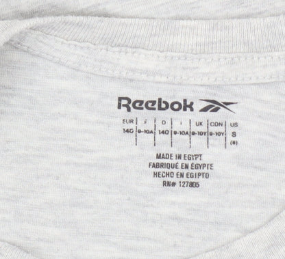 Reebok Boys Grey T-Shirt, 9-10 Years, Basic Crew Neck