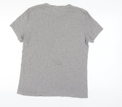 Jack Wills Men's Grey Crew Neck T-Shirt Size M