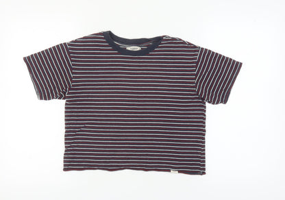 Unisex Adults UK Size M Pull&Bear Multicoloured Basic T-Shirt