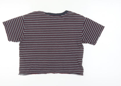 Unisex Adults UK Size M Pull&Bear Multicoloured Basic T-Shirt