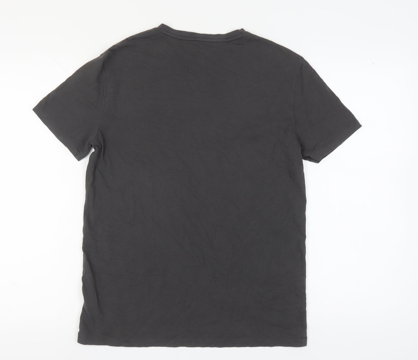 Ralph Lauren Men's Black Cotton V-Neck T-Shirt - Size S