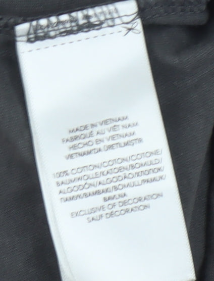 Ralph Lauren Men's Black Cotton V-Neck T-Shirt - Size S