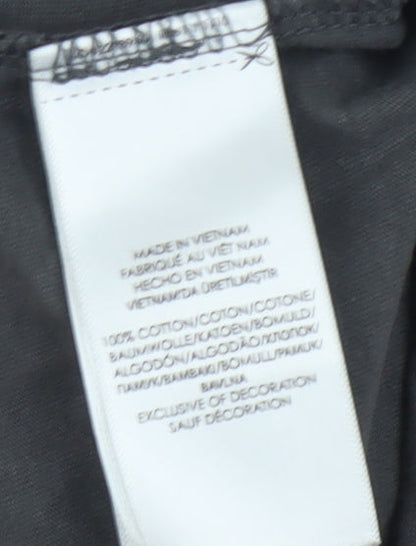 Ralph Lauren Men's Black Cotton V-Neck T-Shirt - Size S