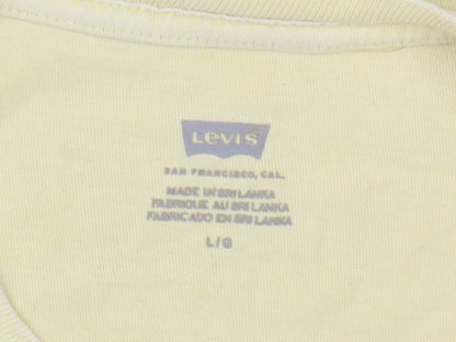 Levi's Unisex Yellow Cotton Basic T-Shirt, L
