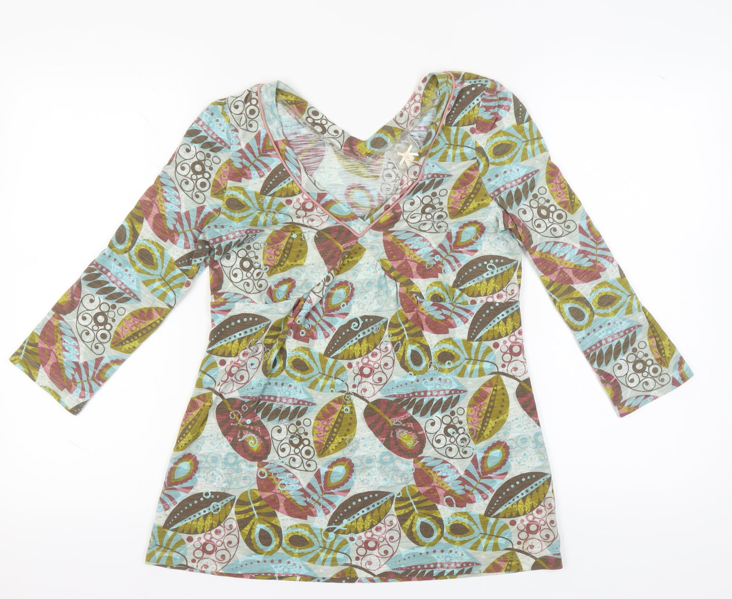 Womens UK Size 10 NEXT Multicoloured Basic Tunic
