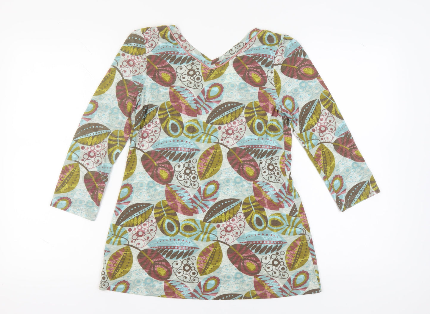 Womens UK Size 10 NEXT Multicoloured Basic Tunic
