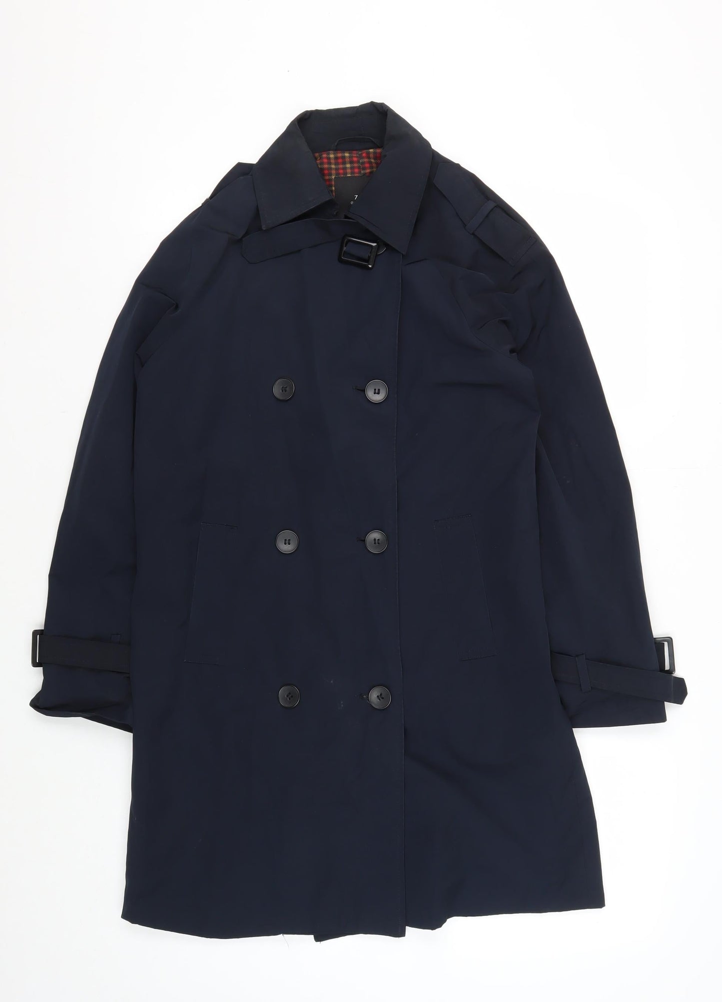 Mens UK Size XS Zara Blue Trench Coat