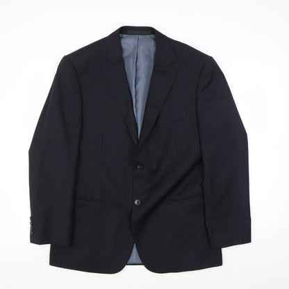 Mens UK Size 40 Marks and Spencer Regular Blue Suit Jacket
