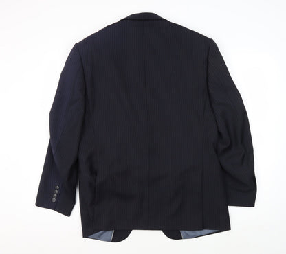 Mens UK Size 40 Marks and Spencer Regular Blue Suit Jacket