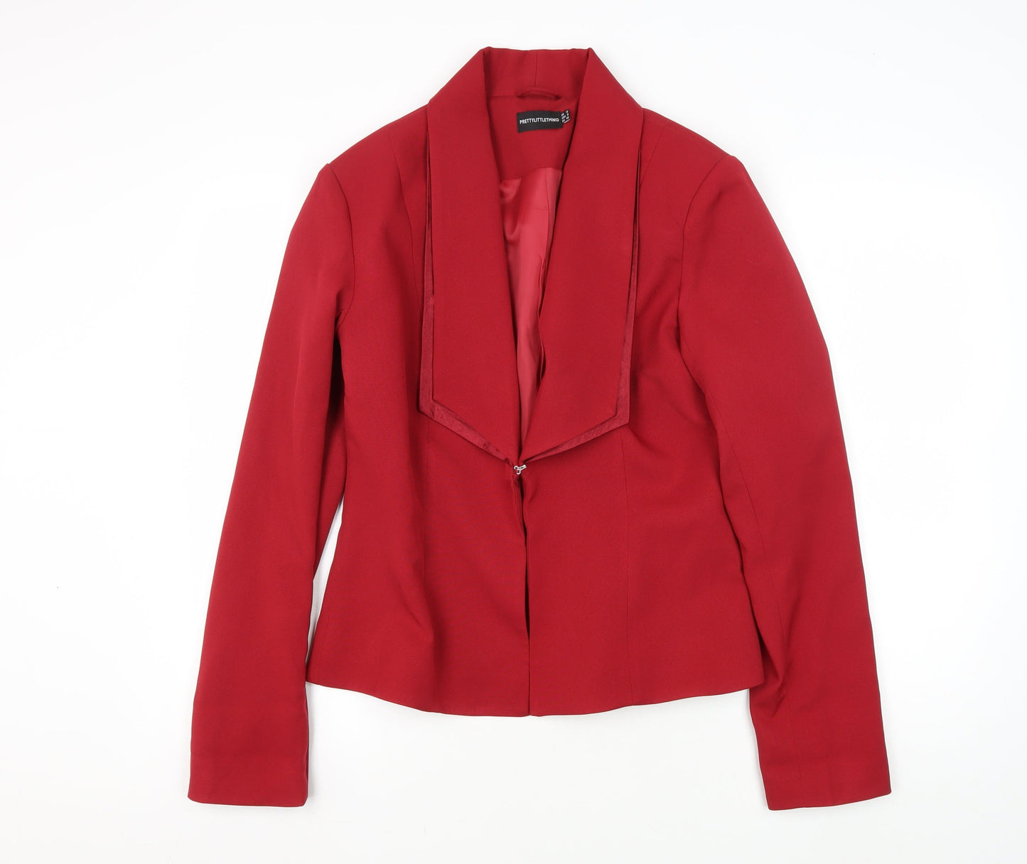 Womens UK Size 12 PRETTYLITTLETHING Regular Red Blazer
