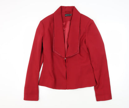 Womens UK Size 12 PRETTYLITTLETHING Regular Red Blazer