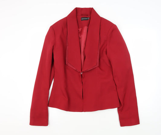 PrettyLittleThing Women's Red Blazer Size 12