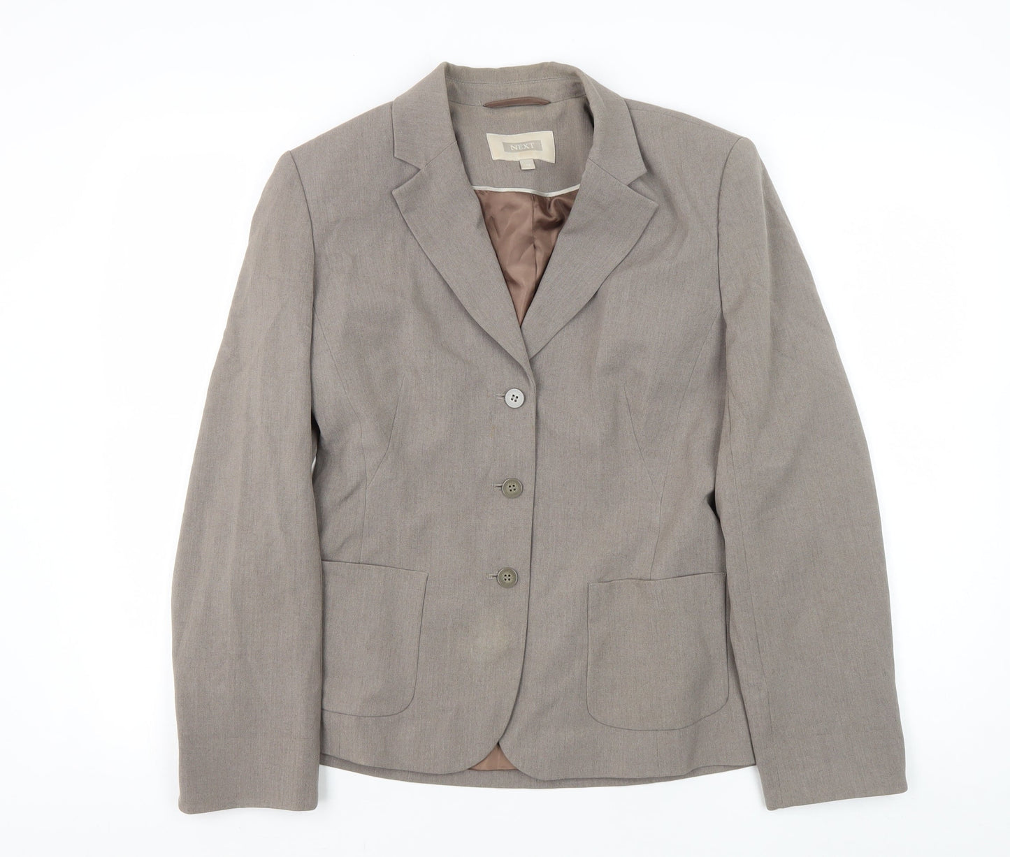 Next Women's Brown Blazer Size 10, Regular, Lined