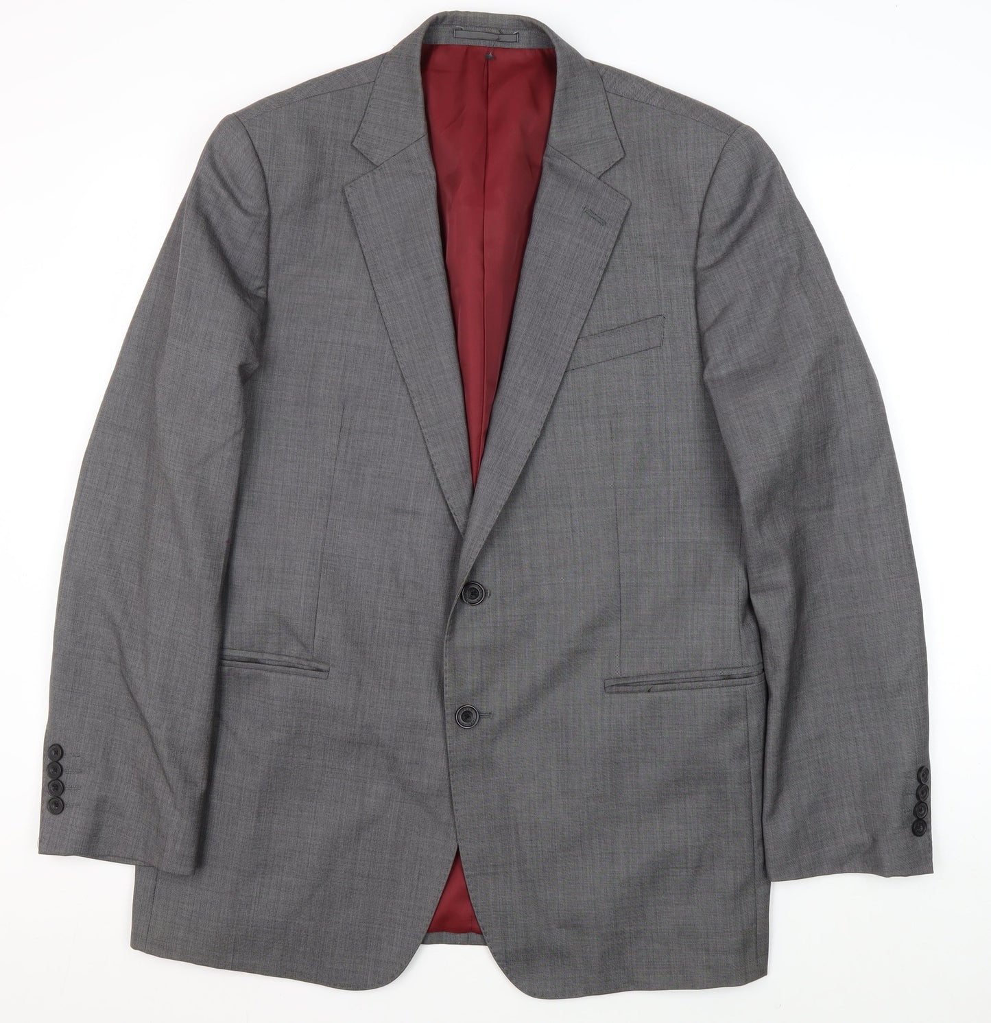 Mens UK Size 42 Jaeger Regular Grey Suit Jacket