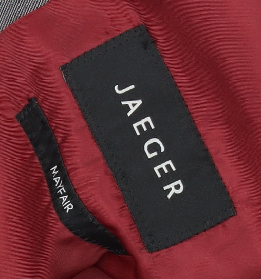 Mens UK Size 42 Jaeger Regular Grey Suit Jacket