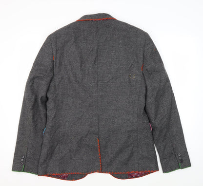 Mens UK Size M Burton Regular Grey Suit Jacket