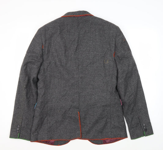 Mens UK Size M Burton Regular Grey Suit Jacket