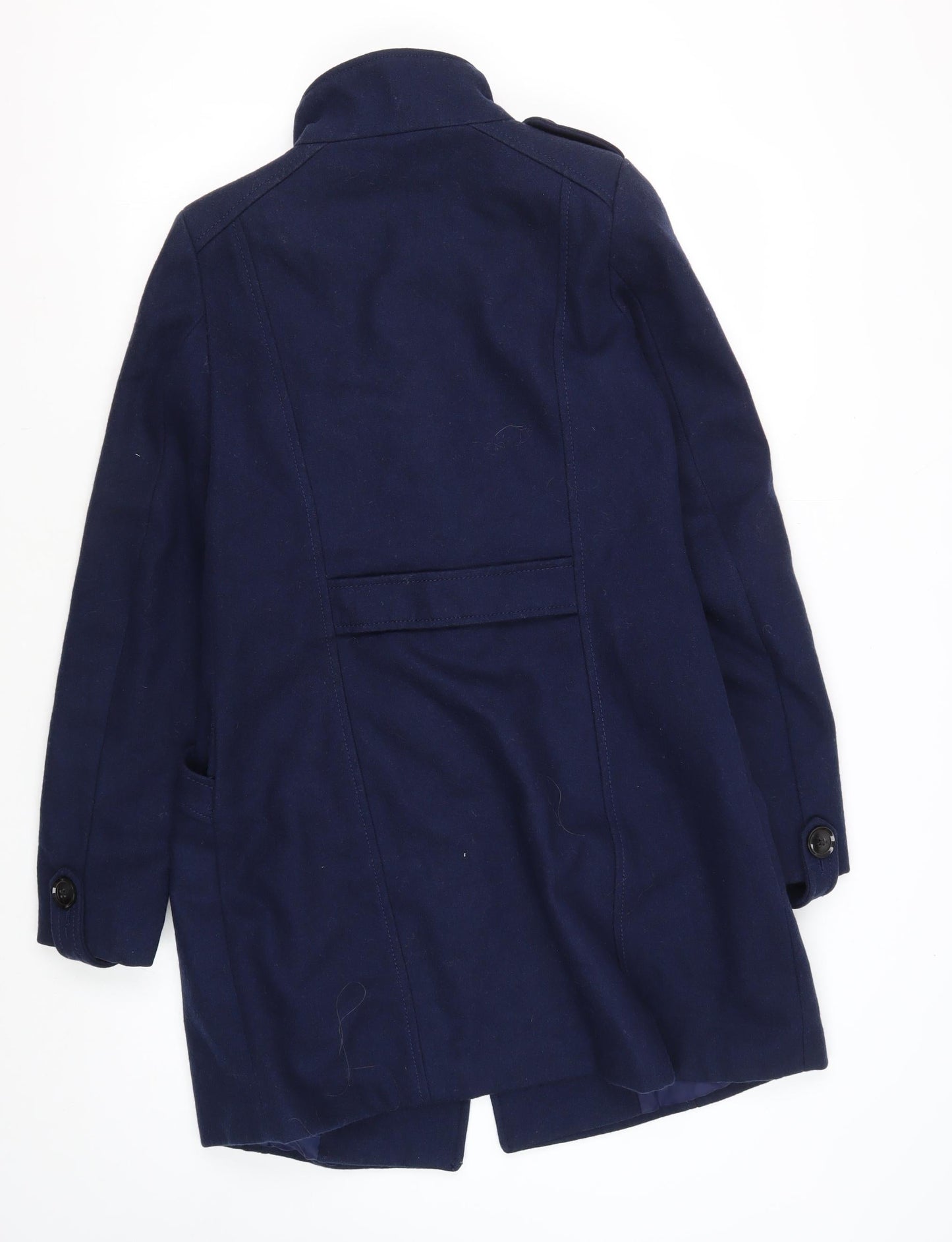 Camaieu Women's Blue Wool Pea Coat Size 8
